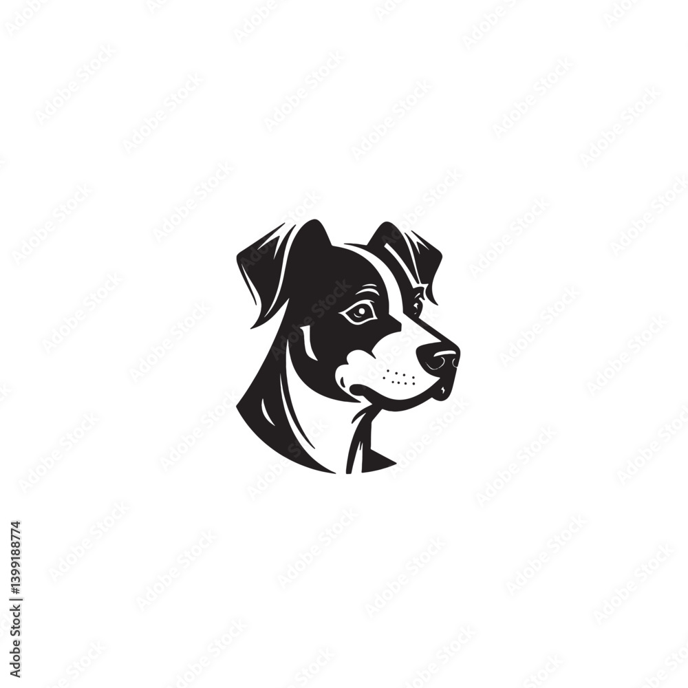 Puppy Icon Logo in Vector Style Puppy Icon Logo in Vector Style