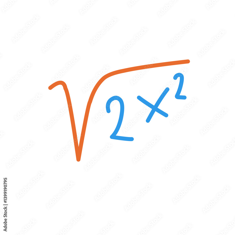 Colorful mathematical equation on a white background illustrating algebraic concepts and calculations Colorful mathematical equation on a white background illustrating algebraic concepts and calculations