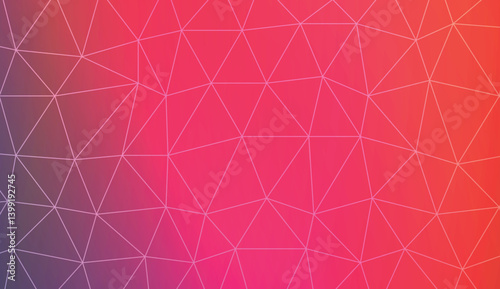 Template background with curved line. Triangles style. For interior wallpaper, smart design, fashion print. Vector illustration. Abstract Gradient Soft Colorful Background.