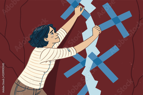 Create a vibrant, realistic cartoon background vector illustration suitable for various applications.  Showcase playful yet detailed elements, emphasizing visual appeal and versatility.