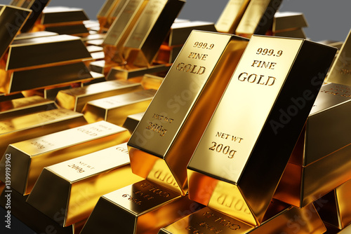 Investments in gold. Golden...