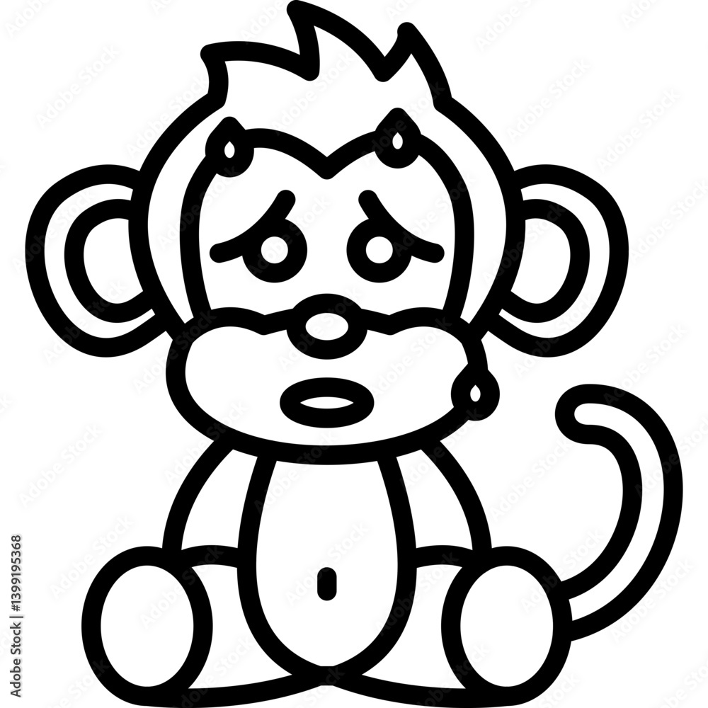 Fototapeta premium Apes Hot Sweat Icon