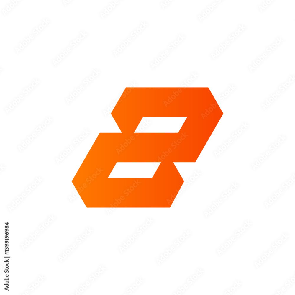 Modern Geometric 8 Shape Logo Modern Geometric 8 Shape Logo