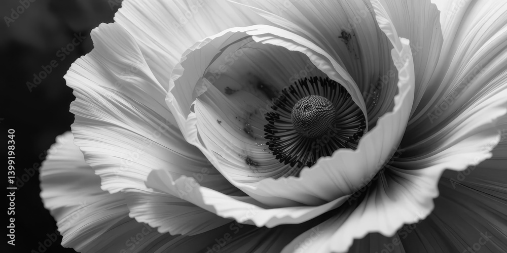 Obraz premium Surreal Poppy Dreamscape Blending Form and Texture