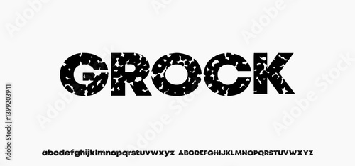 Modern Bold Heavy Font. Typography urban style alphabet fonts for fashion, sport, technology, digital, movie, logo design, vector illustration, uppercase and lowercase.