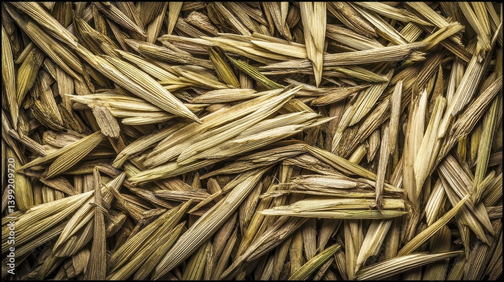 A pile of rice husks, showcasing the light brown shades and rough texture - of husks sustainability texture A pile of rice husks, showcasing the light brown shades and rough texture - of husks sustainability texture