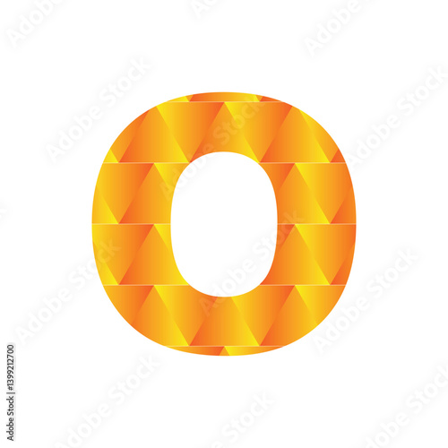 O letter 3d vector illustration logo design. 3d background design.
