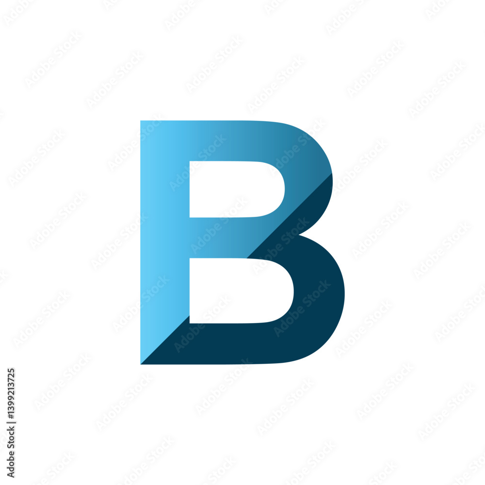 B letter 3d vector illustration logo design. 3d background design. B letter 3d vector illustration logo design. 3d background design.