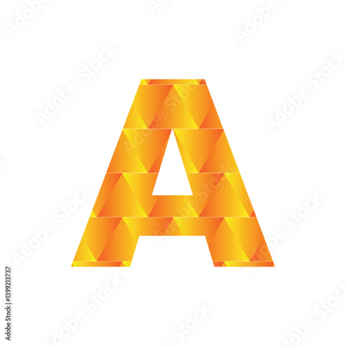 A letter 3d vector illustration logo design. 3d background design.