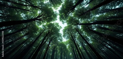  The Canopy of the Universe An Art Perspective Illusion with lines with Green and Black Texture