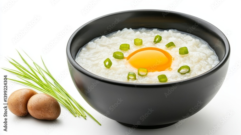 Steaming bowl of fluffy white rice topped with a perfectly cooked egg, simple and nutritious meal Steaming bowl of fluffy white rice topped with a perfectly cooked egg, simple and nutritious meal