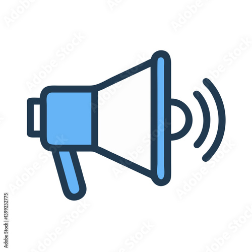 Loudspeaker Icon Emitting Sound Waves Icon Design