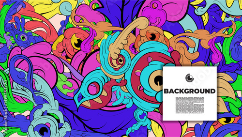 An artistic blend of fractal geometry and vibrant color in vector format—ideal for design pieces that demand attention, from posters to wearable prints