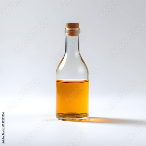 3D Yellow Magic Potion Bottle for Fantasy Game