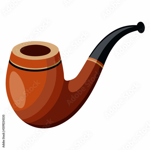 Elegant smoking pipe vector for Father's Day. Great for use on shirts, mugs, digital downloads, and decor.