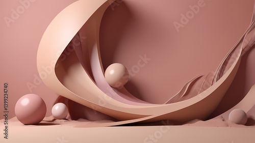 abstract color Warm Tan Dusty Rose