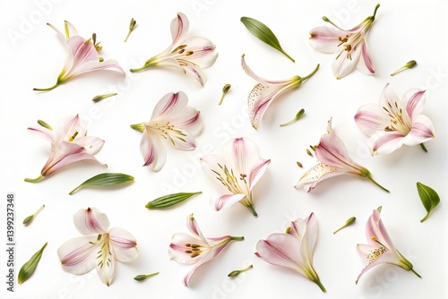 Obraz na płótnie Elegant Alstroemeria Flowers w salonie