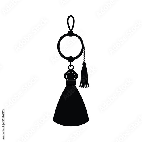 Fittings women's handbag vector art illustration