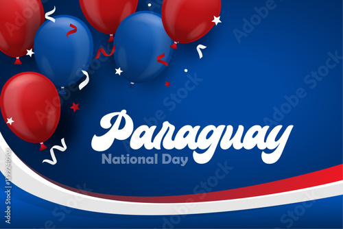 Fondo de Paraguay para celebración del día nacional 18 de mayo