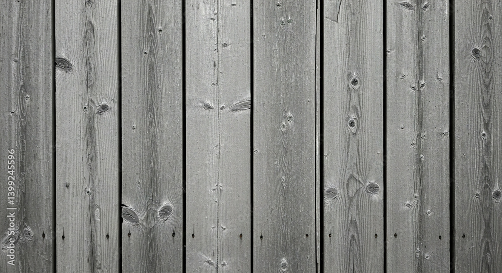 Vertically Aligned Weathered Wood Planks in Soft Grey Vertically Aligned Weathered Wood Planks in Soft Grey