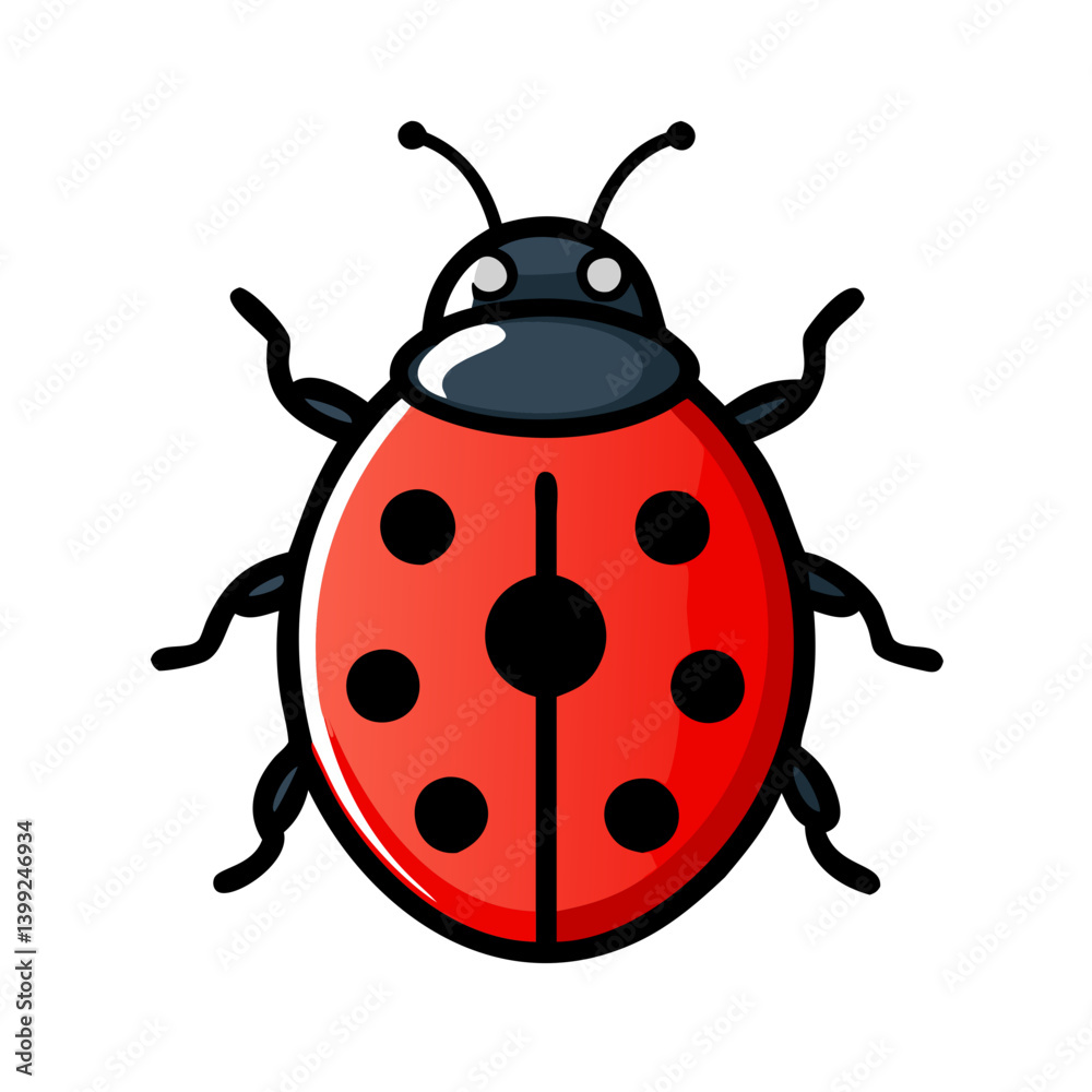 ladybug icon, ladybug vector illustration-simple illustration of ladybug, perfect for ladybug logos and icons ladybug icon, ladybug vector illustration-simple illustration of ladybug, perfect for ladybug logos and icons