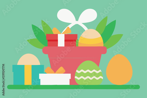easter bunny with basket