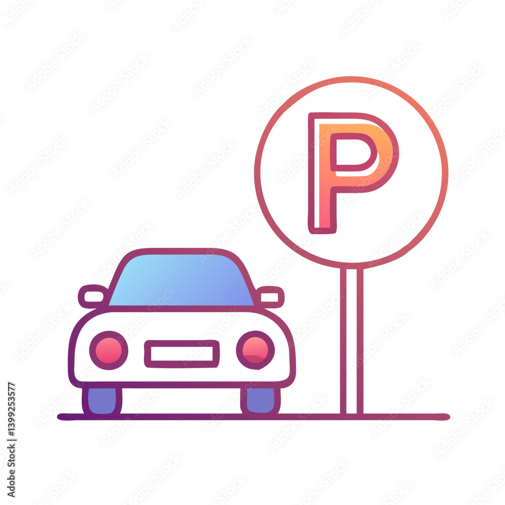 parking icon, parking vector illustration-simple illustration of parking, perfect for parking logos and icons parking icon, parking vector illustration-simple illustration of parking, perfect for parking logos and icons