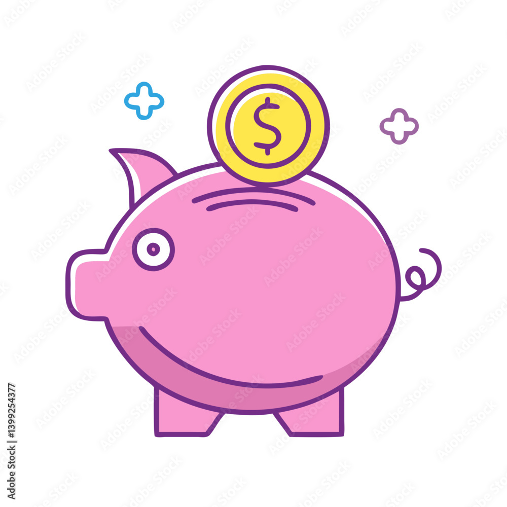 piggy bank icon, piggy bank vector illustration-simple illustration of piggy bank, perfect for piggy bank logos and icons piggy bank icon, piggy bank vector illustration-simple illustration of piggy bank, perfect for piggy bank logos and icons