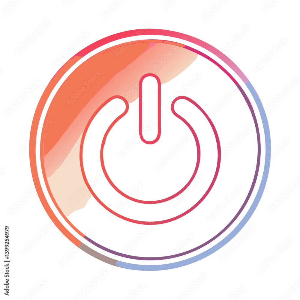 power button icon, power button vector illustration-simple illustration of power button, perfect for power button logos and icons power button icon, power button vector illustration-simple illustration of power button, perfect for power button logos and icons