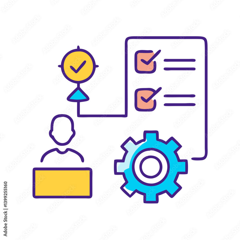 project management icon, project management vector illustration-simple illustration of project management, perfect for project management logos and icons project management icon, project management vector illustration-simple illustration of project management, perfect for project management logos and icons