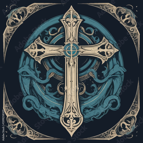 dark magic vector cross