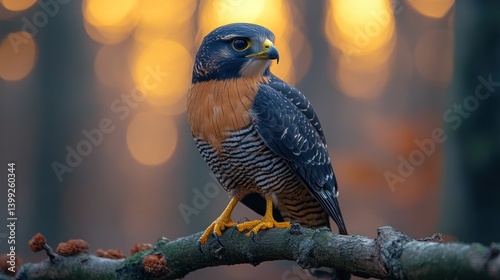 Majestic Aplomado Falcon at Golden Hour