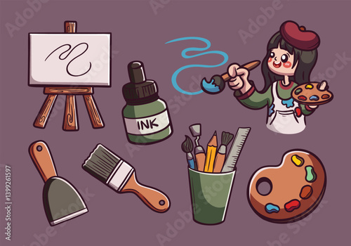 Artist material elements