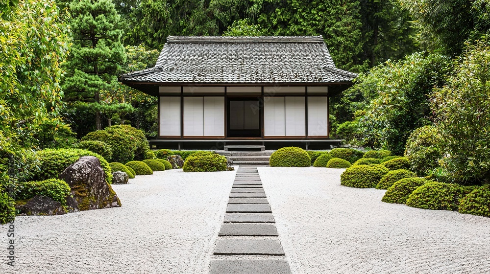 Tranquil japanese garden scene kyoto landscape photography serene environment wide angle view nature's harmony Tranquil japanese garden scene kyoto landscape photography serene environment wide angle view nature's harmony
