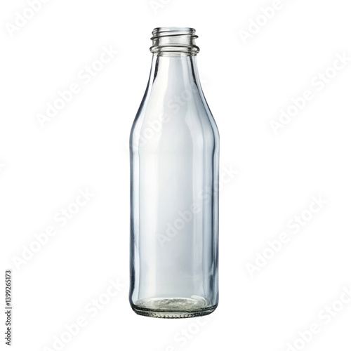 Wallpaper Mural empty glass bottle isolated on transparent white background, clipping path Torontodigital.ca