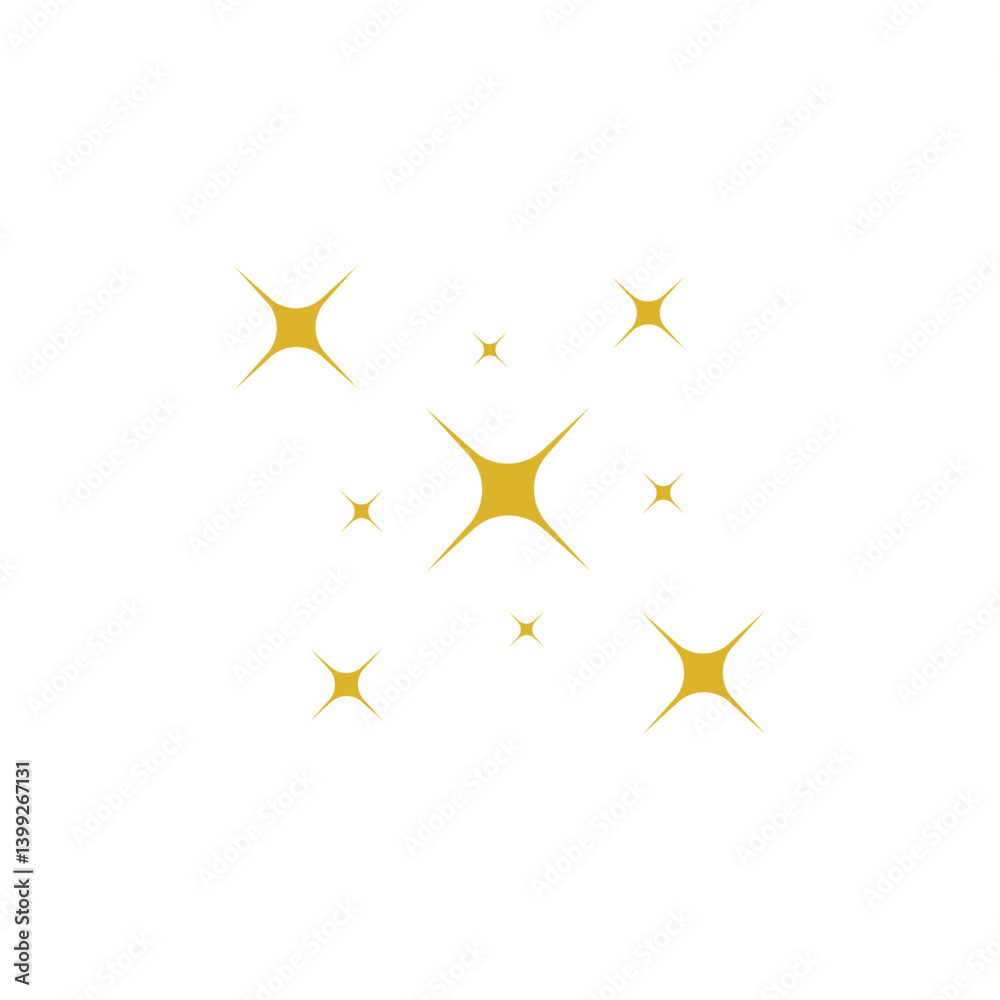 Obraz premium Golden ramadan star icon