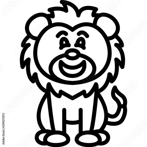 Sportive Lion Icon