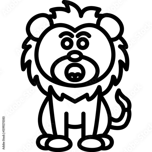 Anguished Lion Icon