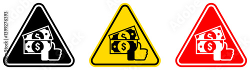 set Attention best price sign Symbols design template vector illustration