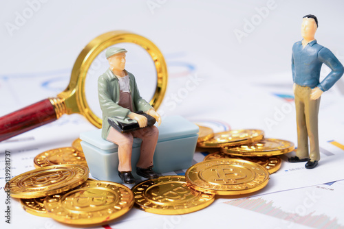 Obraz na płótnie Exploring Cryptocurrency Investment: A Guide for Beginners and Experts w salonie