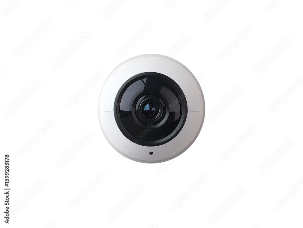 High-resolution security camera cutout background office equipment modern workspace top view surveillance concept High-resolution security camera cutout background office equipment modern workspace top view surveillance concept
