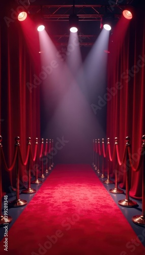 Grand entrance, red carpet, spotlight, glamorous event , entrance, movie, carpet