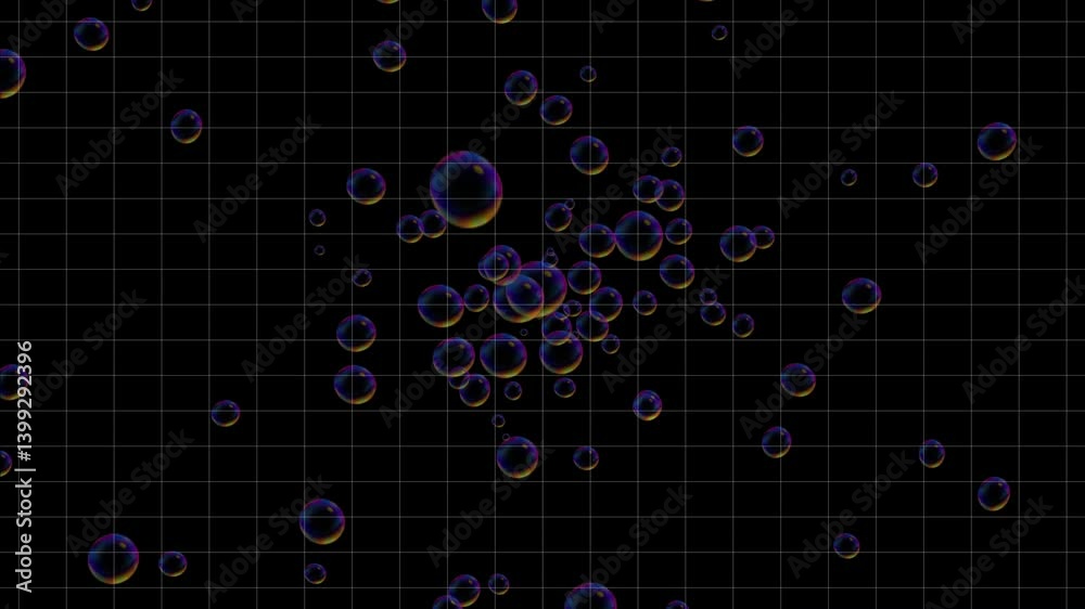 Slow rising air bubbles. Underwater bubbles animation. Overlay. Black background. 25fps Slow rising air bubbles. Underwater bubbles animation. Overlay. Black background. 25fps