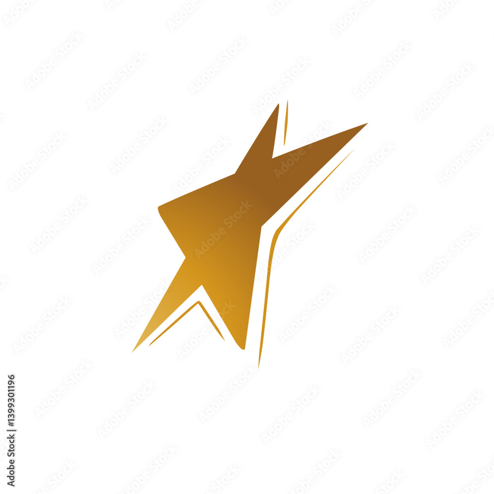 Abstract design featuring a dynamic star shape in gradient colors, symbolizing innovation and energy Abstract design featuring a dynamic star shape in gradient colors, symbolizing innovation and energy