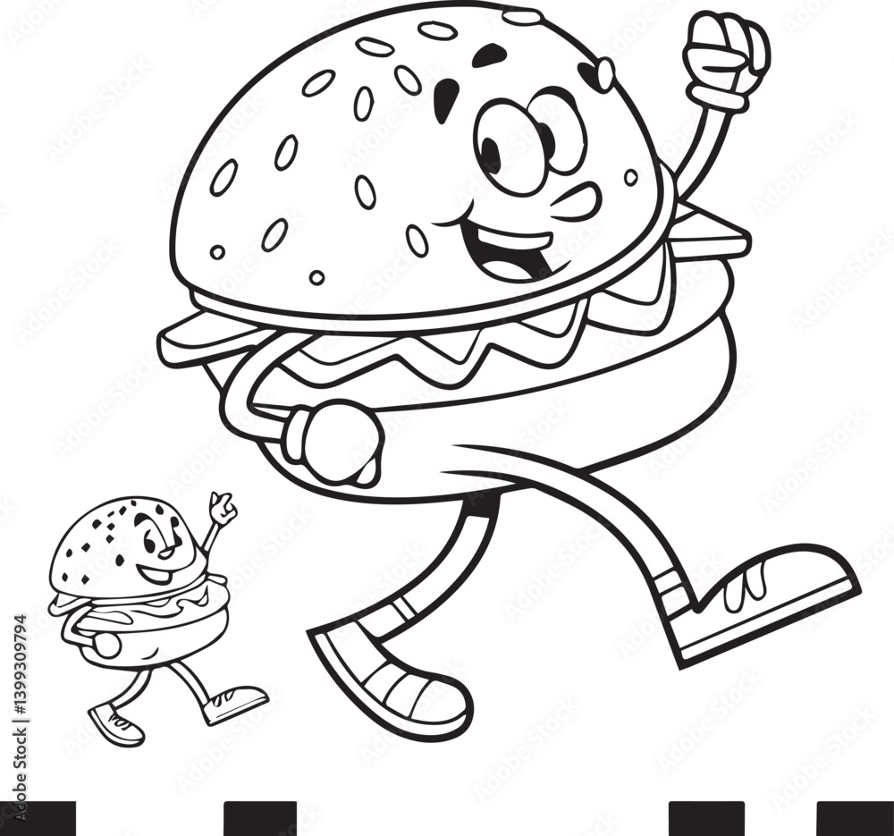 cartoon illustration of a burger, burger line art silhouette vector, burger line art vector illustration cartoon illustration of a burger, burger line art silhouette vector, burger line art vector illustration