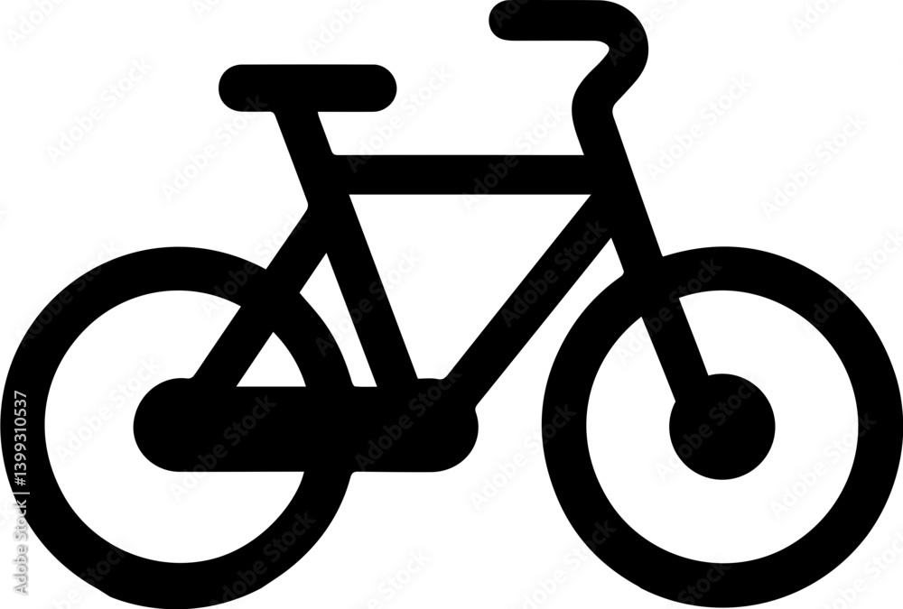 Bicycle Silhouette Icon - Classic City Bicycle
