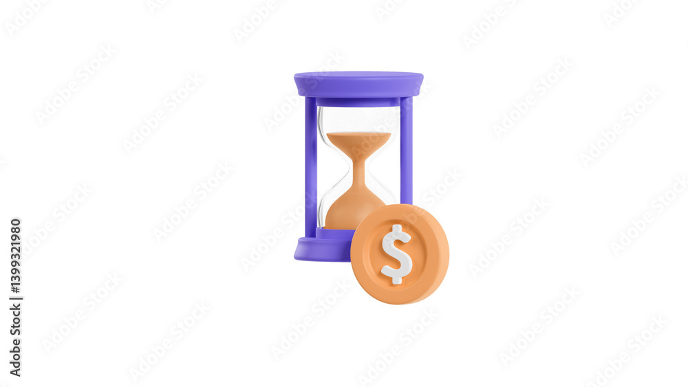 hourglass with sand