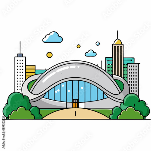 vector illustration of city