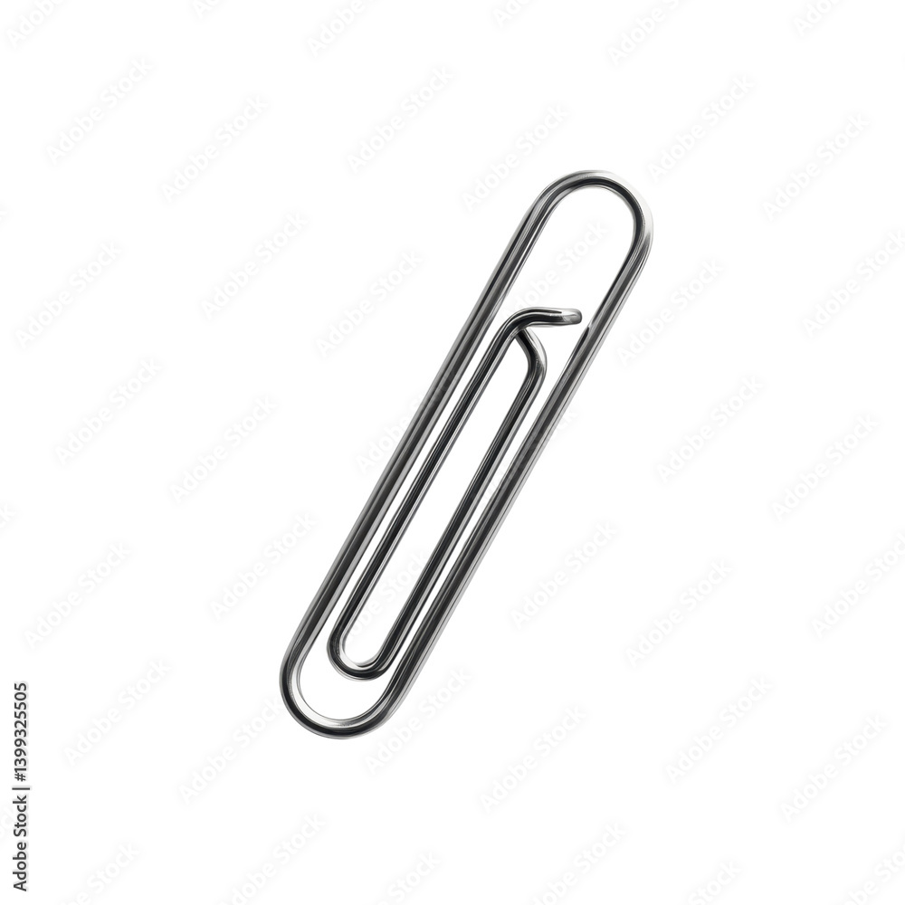 Elegant Metal Paperclip Design