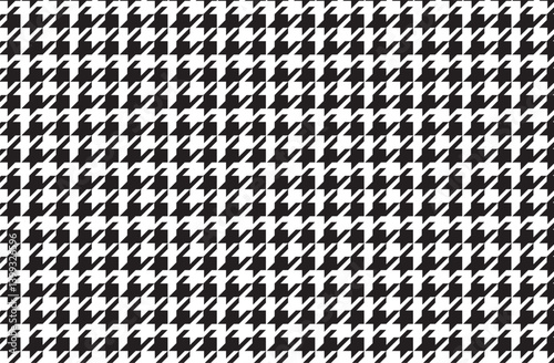 Geometric Arrow Pattern, Black and White